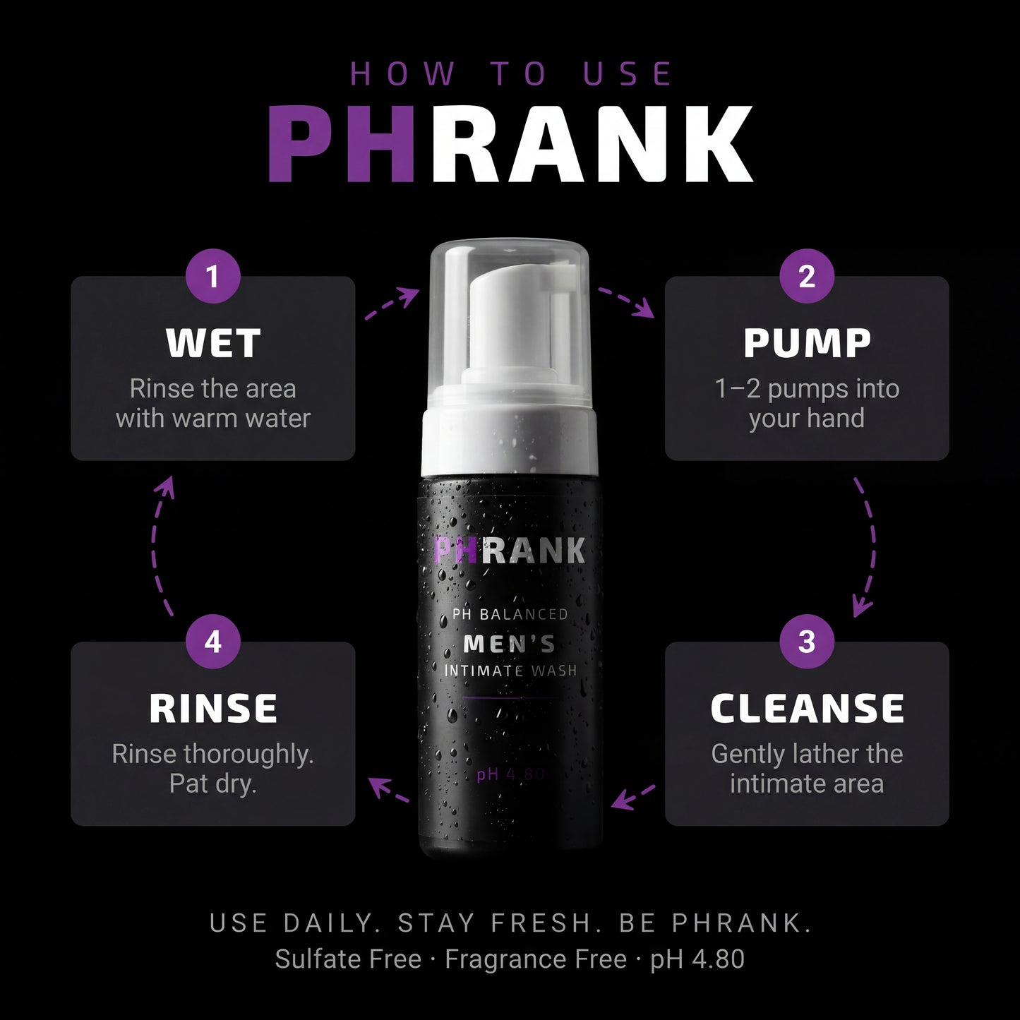 pHrank pH Balance Intimate Wash